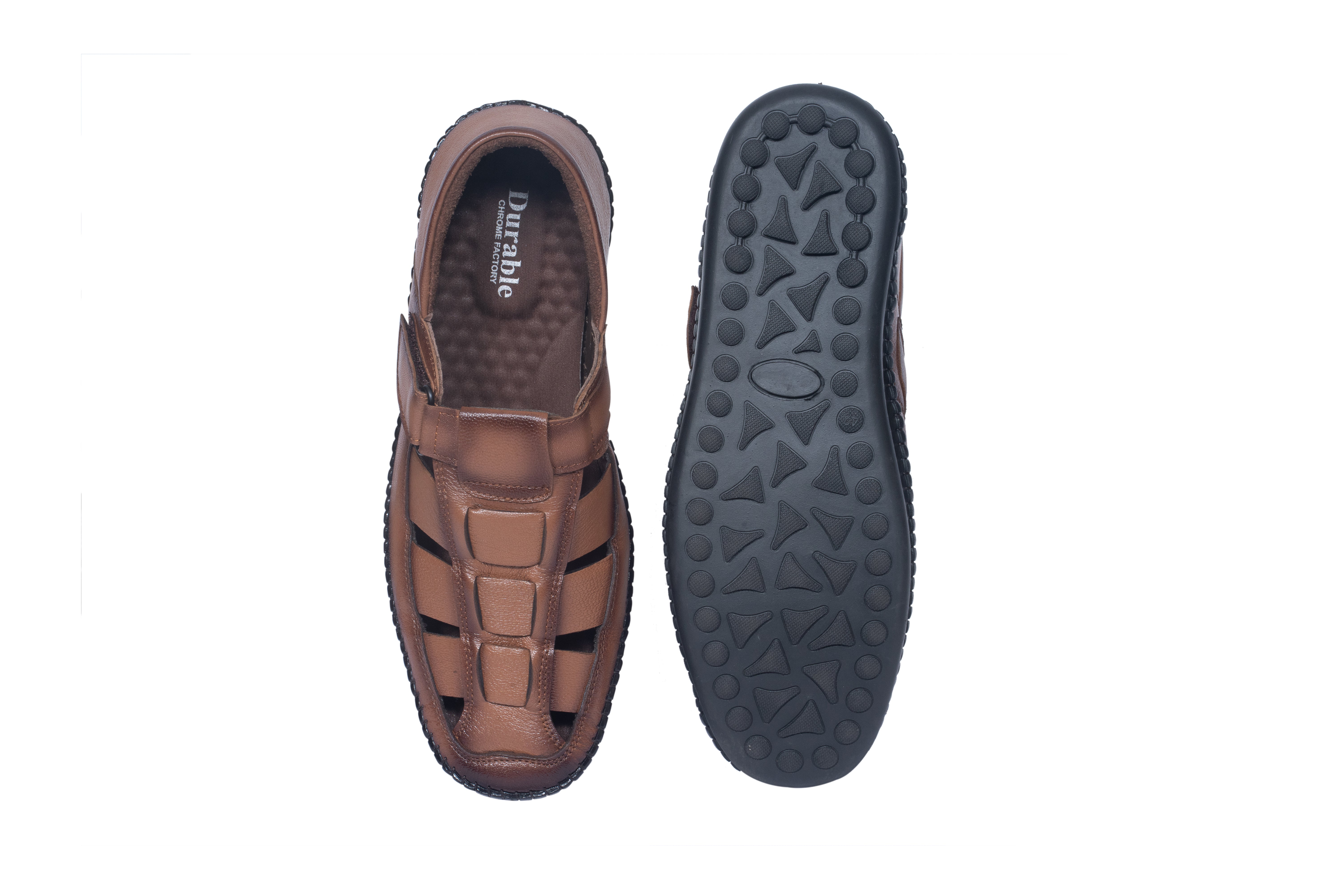 Durable Chrome Regent Formal Chappals For Men